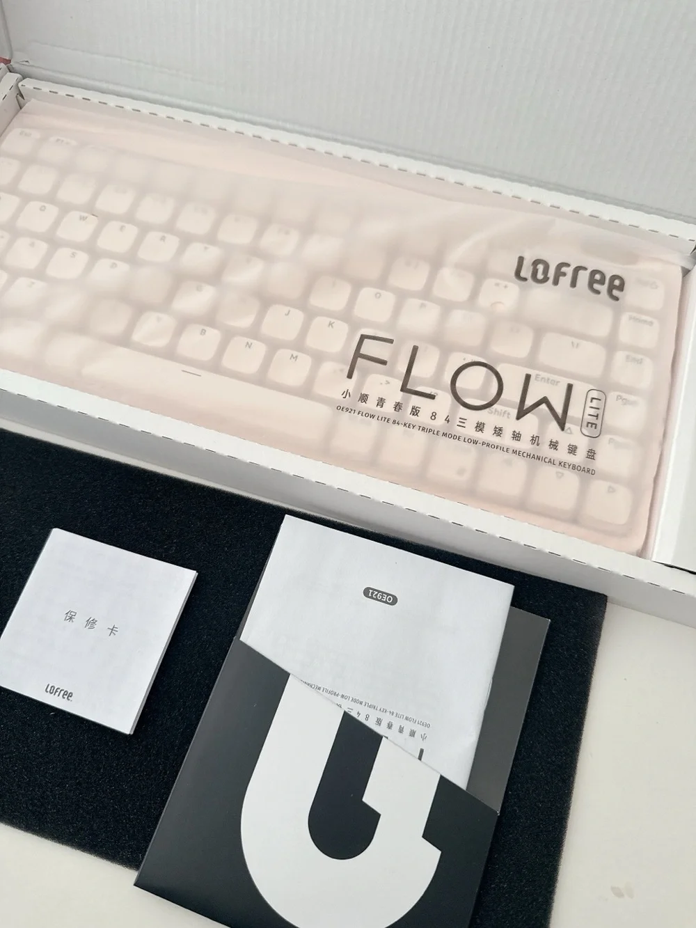 LOFREE Flow Lite Wireless Mechanical Keyboard 84-Key 75% Flamingo Low Profile